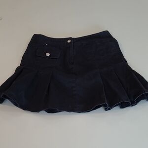 EUC Y2K Mudd Black Pleated Mini Skirt with Pockets
